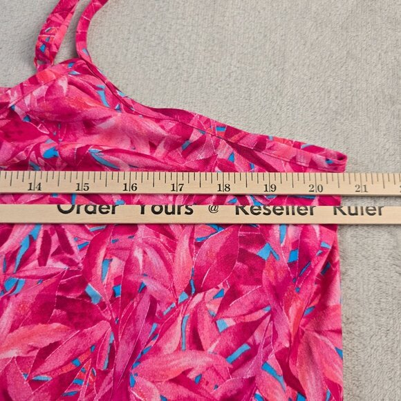 Faded Glory Tank Top Womens Large Pink Adjustable Straps Summer Vacation Beach - Picture 4 of 6